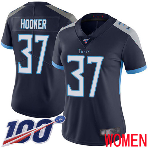 Tennessee Titans Limited Navy Blue Women Amani Hooker Home Jersey NFL Football 37 100th Season Vapor Untouchable